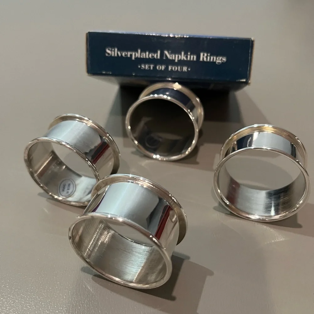 Silver Napkin Rings - Picture 3 of 4